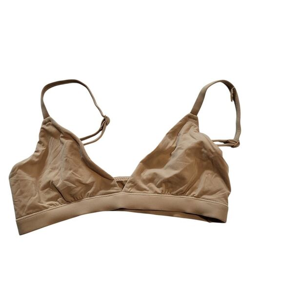 NEW SKIMS Fits Everybody Triangle Bralette | Clay Beigel Wireless | X-Small - Picture 1 of 9